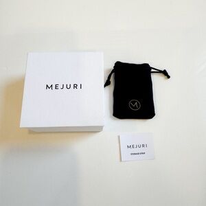 Mejuri Jewelry Box with Black Pouch